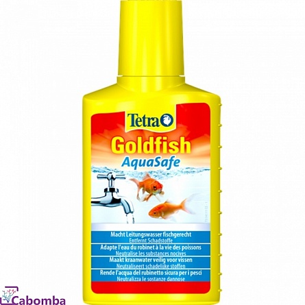 Кондиционер Tetra Goldfish AquaSafe подготовка воды для золотых рыб (250 мл на 500 л) на фото