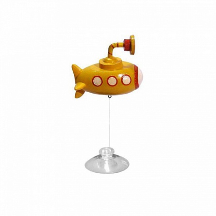 Декорация PRIME "Подводная лодка" (пластиковая, игрушка-поплавок, 7,4х4,6х6,5 см) на фото