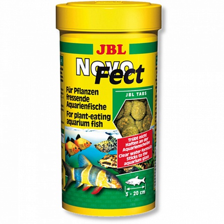 Гранулированный корм в виде таблеток NovoFect фирмы JBL (1 л.) на фото