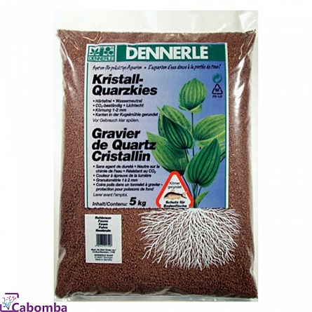 Грунт Dennerle Kristall-Quarz светло-коричневый (1-2 мм / 5 кг) на фото