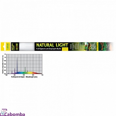 Лампа EXO TERRA REPTILE NATURAL LIGHT Т8 (18 Вт/60 см) на фото
