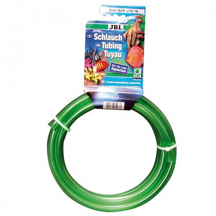 Шланг гибкий зеленого цвета Aquarium tubing green фирмы JBL (d 4/6 мм/2,5 м) на фото