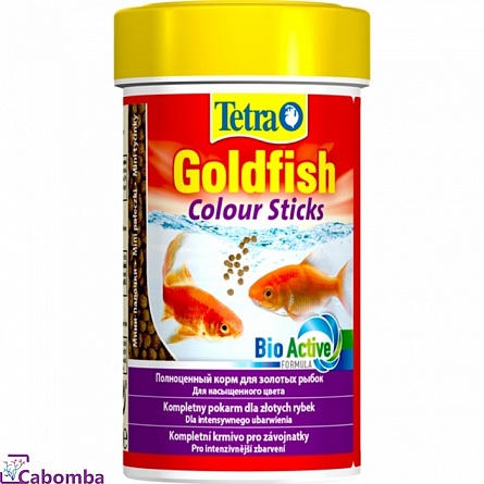 Корм Tetra Goldfish Colour Sticks для золотых рыб (100 мл), гранулы на фото