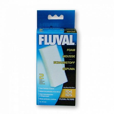 Сменная губка (тонкая степень очистки) для серии фильтров fluval 104,105 фирмы hagen на фото