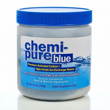 Сменный наполнитель в банке 156 гр. "Boyd Enterprises Chemi-Pure Blue" для аквариумов 142 литров на фото