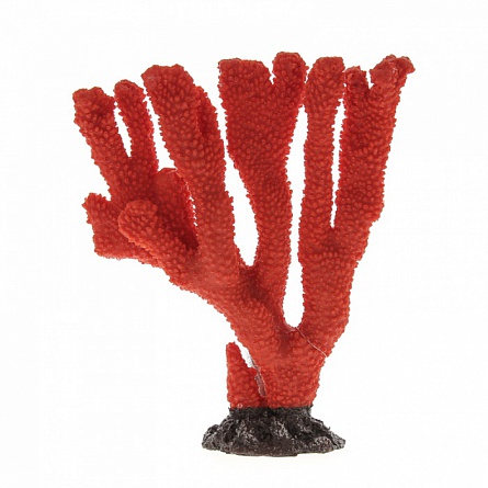 Декоративный коралл из пластика красного цвета фирмы Vitality (25х8х24 см) на фото