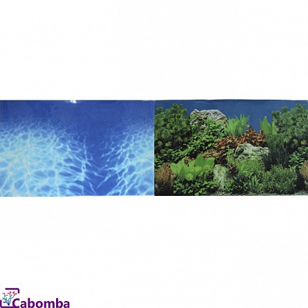 Двусторонний фон “Синее море/Растительный ландшафт” фирмы Prime (60Х150 см)  на фото