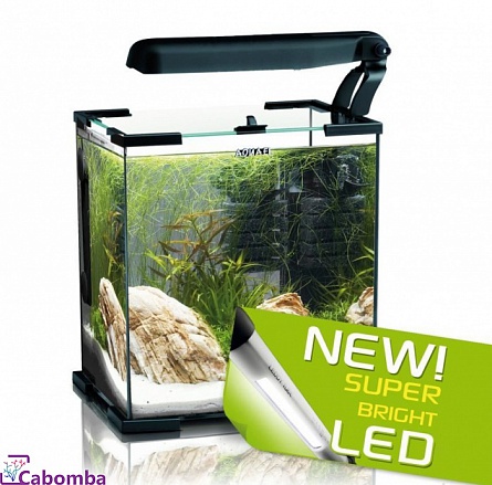 Аквариум "Shrimp Set SmartPlant" для креветок фирмы Aquael (20x20x25 см/черный/10л) на фото