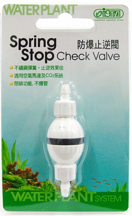 Обратный клапан СО2 (пластик) фирмы TZONG YANG, 1шт  на фото