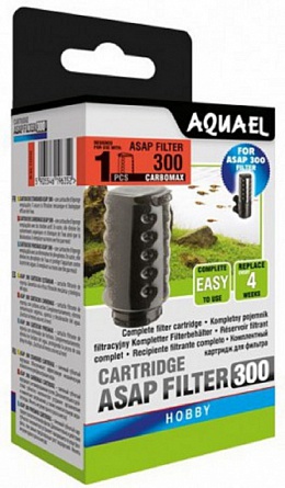 Сменный картридж (губка+уголь) фирмы "AQUAEL" для фильтр " ASAP 300"  на фото