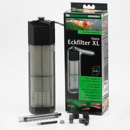 Внутренний угловой фильтр DENNERLE NANO ECKFILTER XL для аквариума 30-60 л на фото