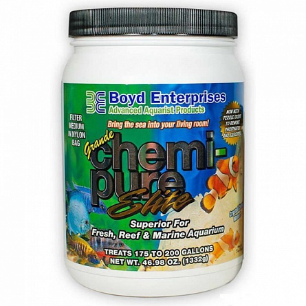 Сменный наполнитель в банке 1390 гр. "Boyd Enterprises Chemi-Pure Elite Grande" для аквариумов 800 литров на фото