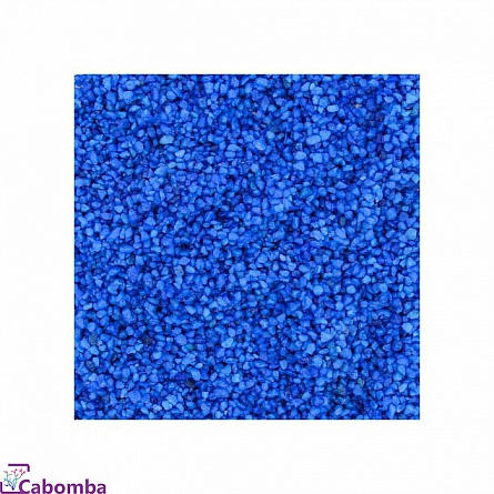 Грунт натуральный окрашенный Синий фирмы PRIME (3/5 мм) 2,7 кг на фото