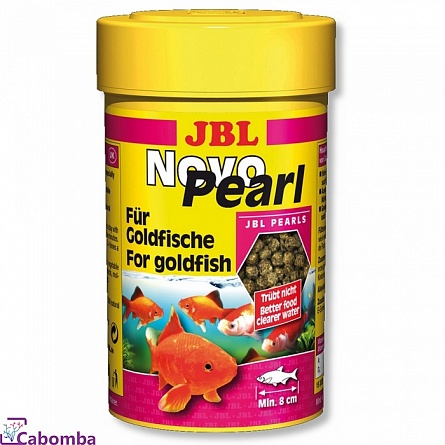 Гранулированный корм для золотых рыб и вуалехвостов NovoPearl фирмы JBL (100 мл) на фото