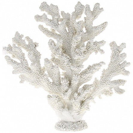 Декоративный коралл из пластика белого цвета (SH016H) фирмы Vitality (34х7х28,5 см)  на фото