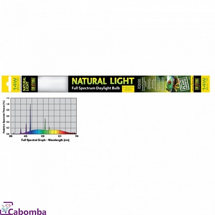 Лампа EXO TERRA REPTILE NATURAL LIGHT Т8 14 Вт 38 см на фото
