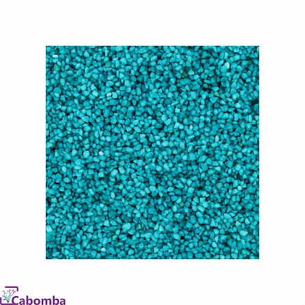 Грунт натуральный окрашенный Морская волна фирмы PRIME (3/5 мм) 2,7 кг на фото