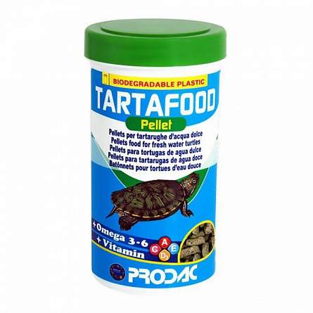 Корм для черепах Prodac Tartafood 250 мл 75г в гранулах на фото