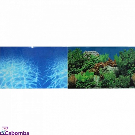 Двусторонний фон “Синее море/Растительный ландшафт” фирмы Prime (30Х60 см)  на фото