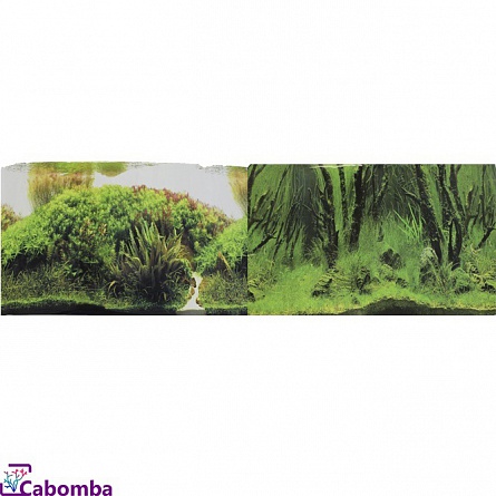 Двусторонний фон “Коряги с растениями/Растительные холмы” фирмы Prime (30Х60 см)  на фото