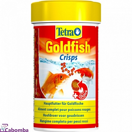 Корм Tetra Goldfish Crisps для золотых рыб (100 мл), чипсы на фото