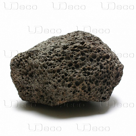 Декорация камень натуральный "Лава черная" фирмы UDECO, 10-20см, шт  на фото