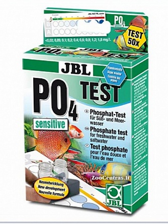 Тест на фосфаты "JBL РО4" (50 изм) на фото