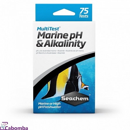 Тест SeaChem MultiTest PH & Alkalinity 75 изм (морск) на фото