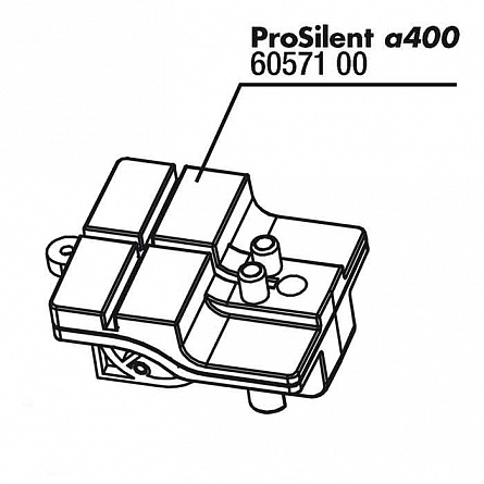 Крышка от нижней части корпуса PS a400 air chamber для компрессора "ProSilent a400" фирмы JBL на фото