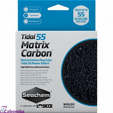 Уголь Seachem Matrix Carbon для рюкзачного фильтра Seachem Tidal 55 на фото