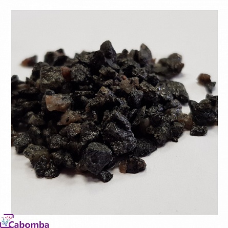 Грунт натуральный "Габбро" черный (5-10 мм /25 кг) фирмы Эко грунт (Медоса)  на фото