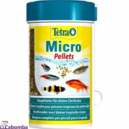 Корм для рыб TetraMicro Pellets 100 мл (микро пеллеты) на фото