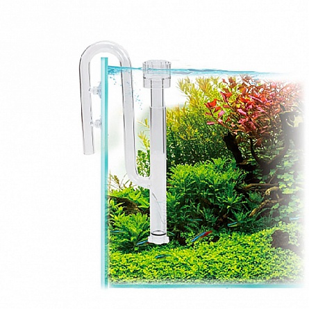 Водозаборник стеклянный Ista Glass Surface Skimmer со скиммером, для внешних фильтров, 12мм  на фото