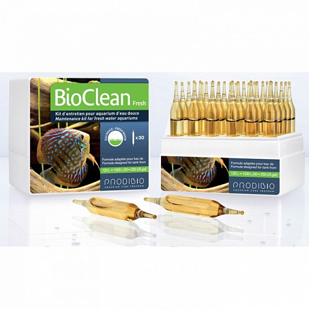 Средство для запуска биофильтрации + микроэлементы BioСlean Fresh (Bio Digest & Bio Trace) фирмы Prodibio (6 ампул) пресн на фото