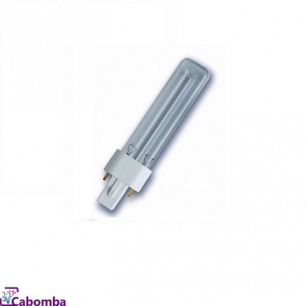 Лампа бактерицидная ультрафиолетовая "Osram HNS S" для УФ-стерилизатора “EHEIM reeflex UV 350” (7Вт/G23)  на фото