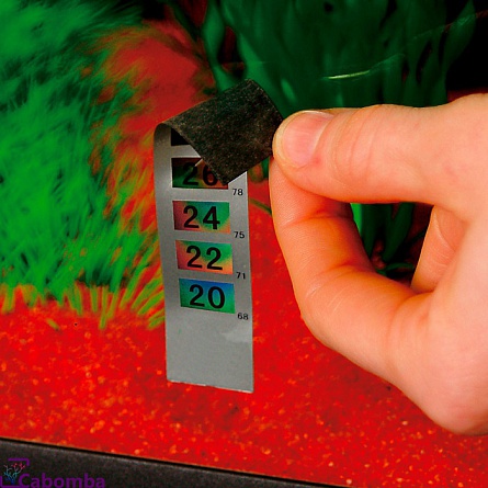 Самоклеящийся жидкокристаллический термометр фирмы TRIXIE (9.5 см)  на фото