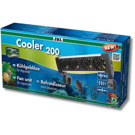 Вентилятор "Cooler 200" фирмы JBL для снижения температуры в аквариуме (100-200 литров)  на фото