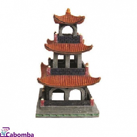 Декорация из пластика "Пагода" фирмы PRIME (13х12х22 см)  на фото