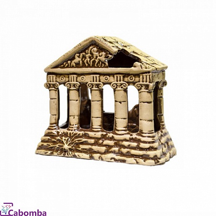 Декоративный элемент из керамики "Храм большой" фирмы Аква Лого (22x11x18,5 см)  на фото