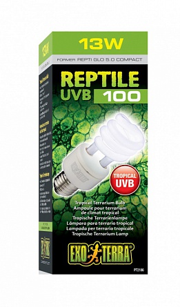 Hagen лампа "EXO TERRA REPTILE UVB 100" (Compact) 13Вт на фото