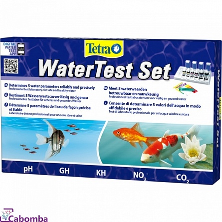 Набор тестов Tetra WaterTest Set (pH, GH, KH, CO2, NO2) на фото
