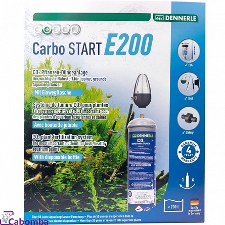 Система подачи углекислого газа Dennerle Carbo Start E200 с одноразовым баллоном 500г (редуктор без манометров) на фото