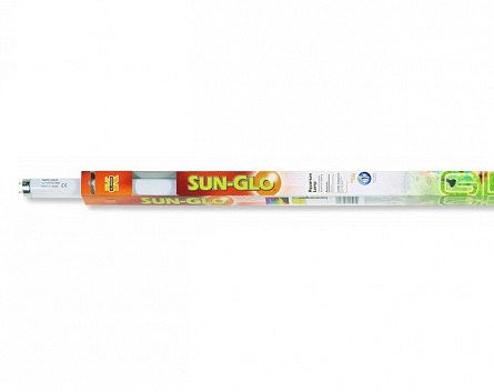 Люминесцентная лампа Т8 (теплый свет) "Sun Glo" фирмы Hagen (20W/58.98cm/4.200К) на фото