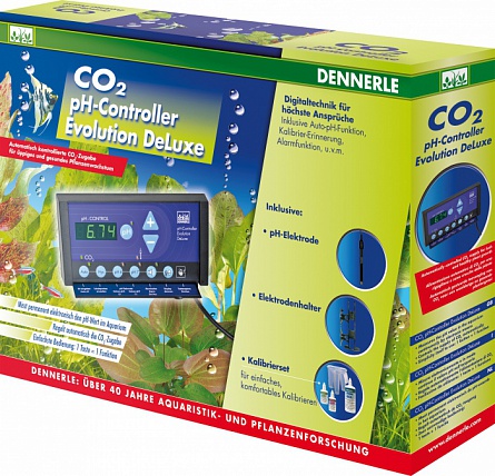 Электронный pH-контроллер для контроля кислотности и подачи CO2 в аквариум фирмы DENNERLE  на фото