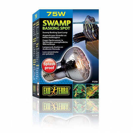 Лампа накаливания "Swamp Glo" фирмы Hagen для черепах (болотные и водяные), мощность 75 Ватт на фото