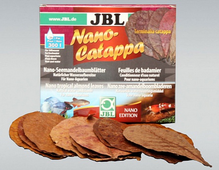 Сушеные листья миндального дерева "Nano Catappa" (terminalia catappa) фирмы JBL (10 шт)  на фото