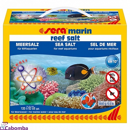 Sera-Marine reef Salt морская рифовая соль, 3.9 кг (коробка) на фото