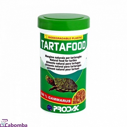 Корм для черепах Prodac Tartafood (сушеный гаммарус) 250 мл на фото