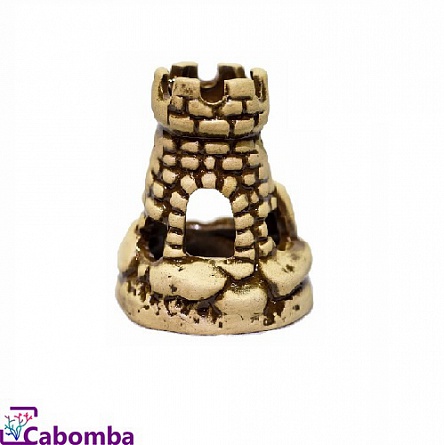 Декоративный элемент из керамики "Мини-Башня" фирмы Аква Лого (8,5x6,5x10 см)  на фото