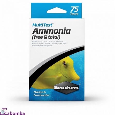 Тест SeaChem MultiTest Ammonia на фото